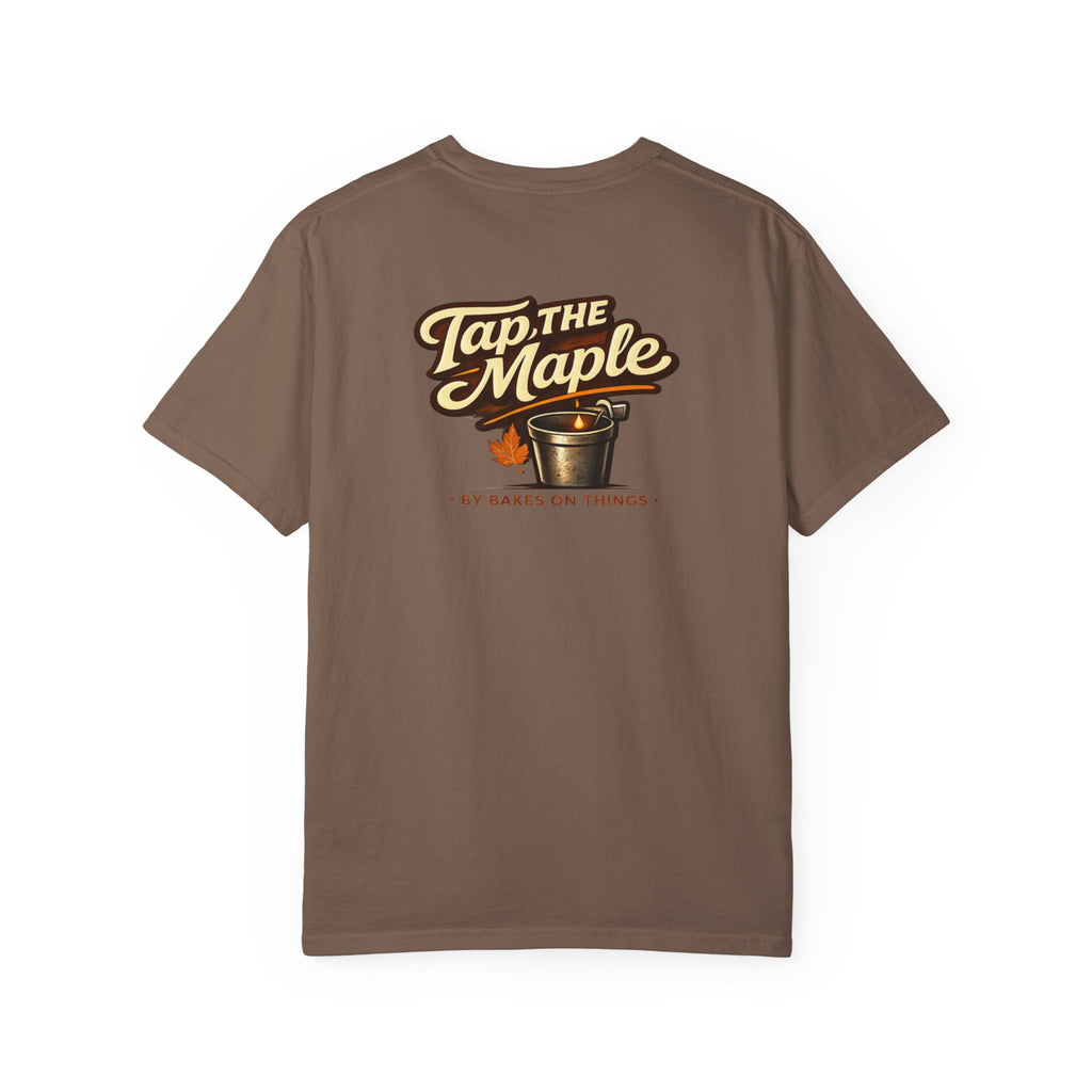 Wobbly Plant T‑Shirt — Tap the Maple Graphic Tee (Front/Back Tap The Maple Design)