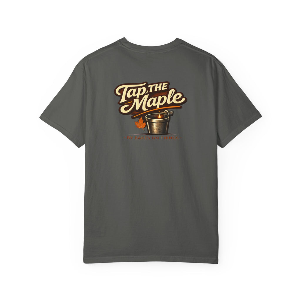 Wobbly Plant T‑Shirt — Tap the Maple Graphic Tee (Front/Back Tap The Maple Design)