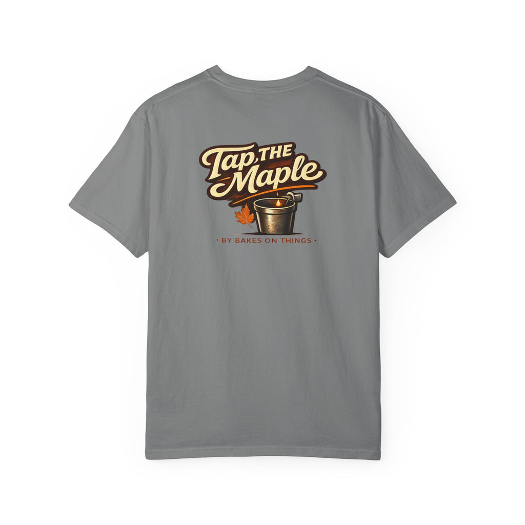 Wobbly Plant T‑Shirt — Tap the Maple Graphic Tee (Front/Back Tap The Maple Design)