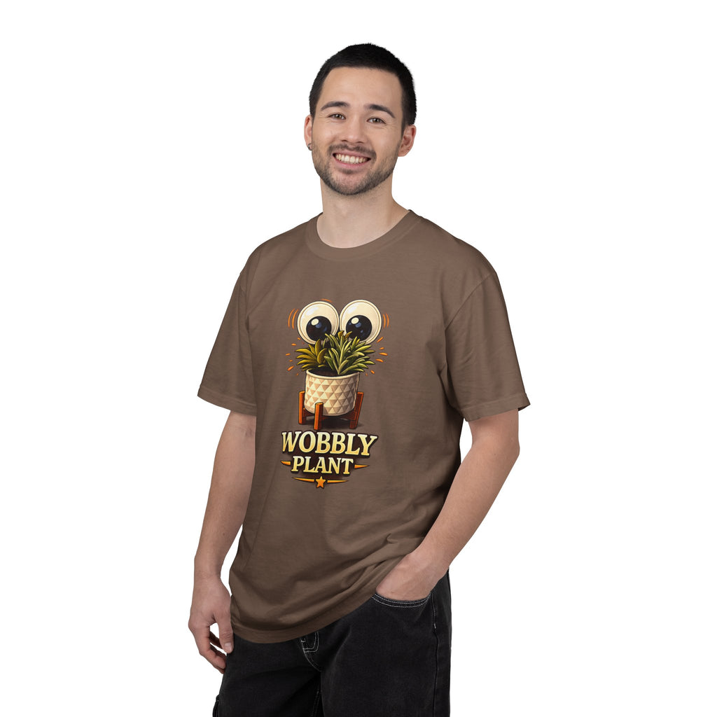 Wobbly Plant T‑Shirt — Tap the Maple Graphic Tee (Front/Back Tap The Maple Design)