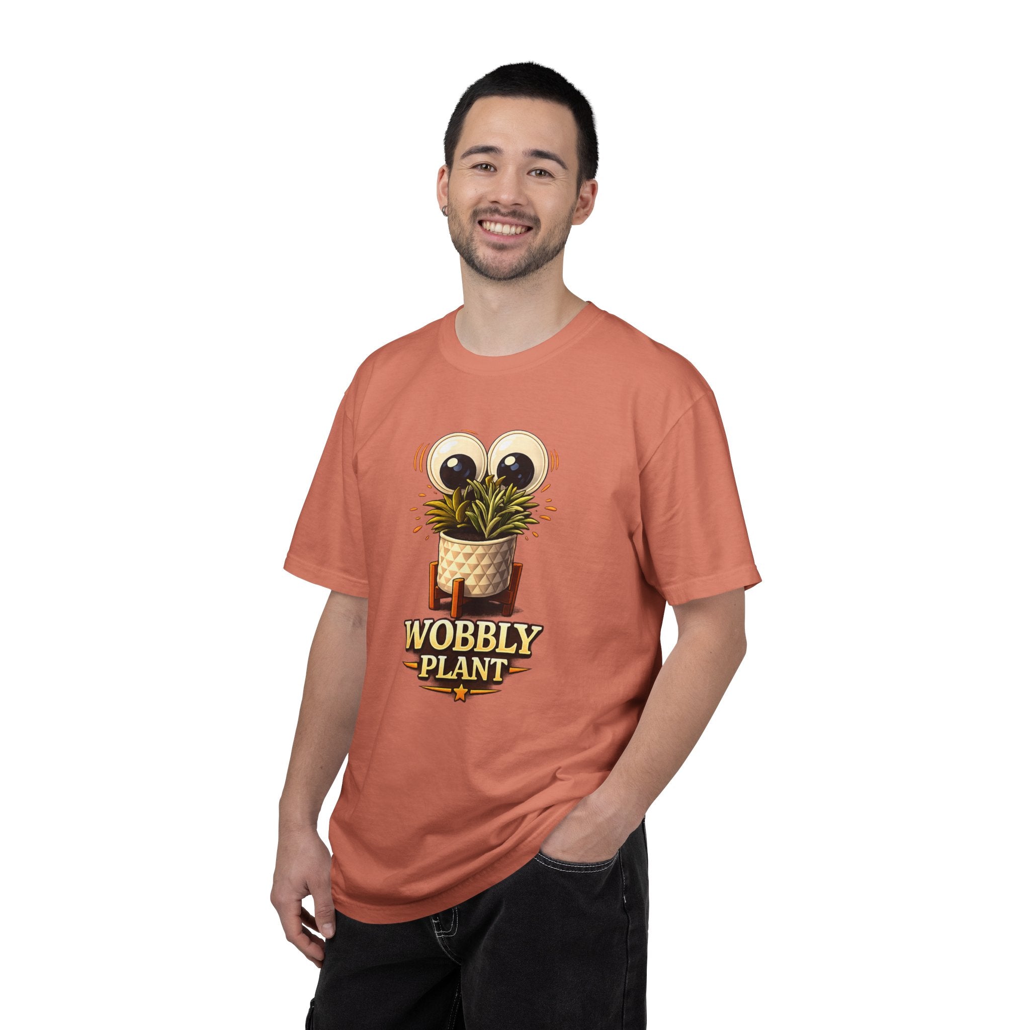 Wobbly Plant T‑Shirt — Tap the Maple Graphic Tee (Front/Back Tap The Maple Design)