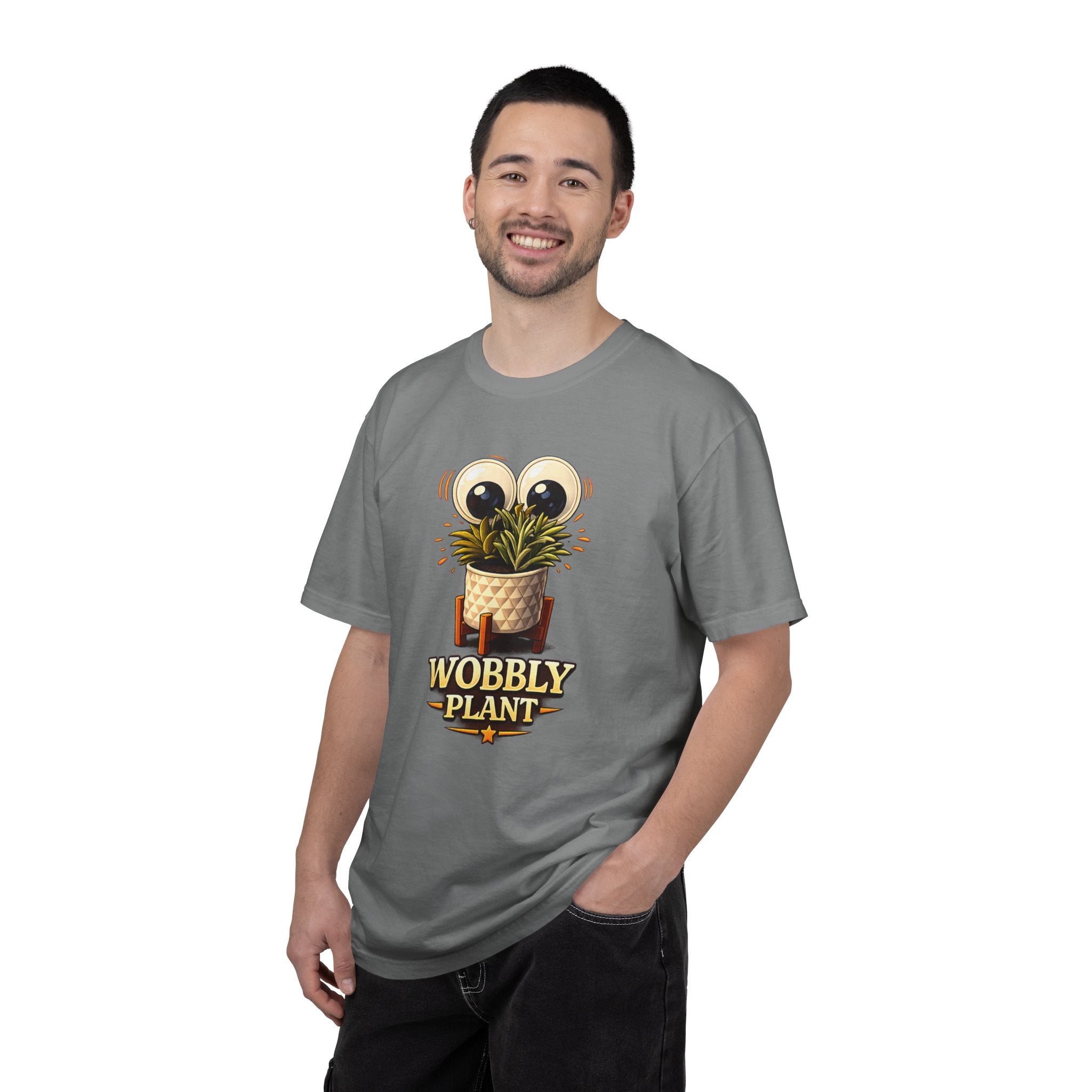 Wobbly Plant T‑Shirt — Tap the Maple Graphic Tee (Front/Back Tap The Maple Design)